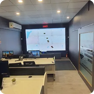 Ador ATMS video wall showing live traffic management dashboards